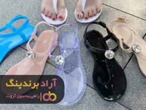دمپایی زنانه ژله ای مجلسی  