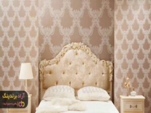 کاغذ دیواری PVC چسبدار طرح چوب سه بعدی