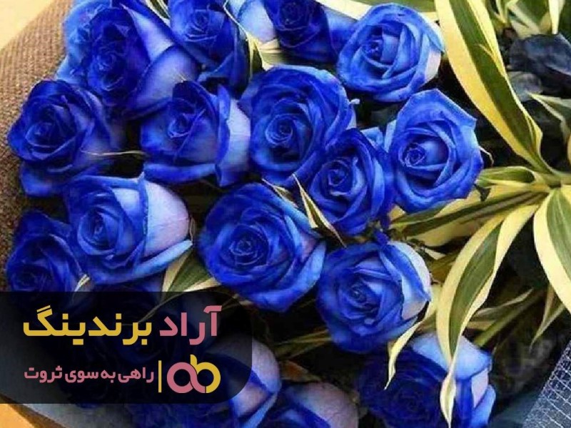 گل رز آبی مصنوعی