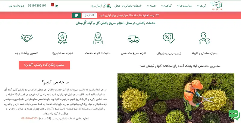 golsetan.com, The best online flower shop in Tehran