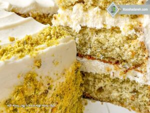 آموزش طرز تهیه چیز کیک پسته‌ای